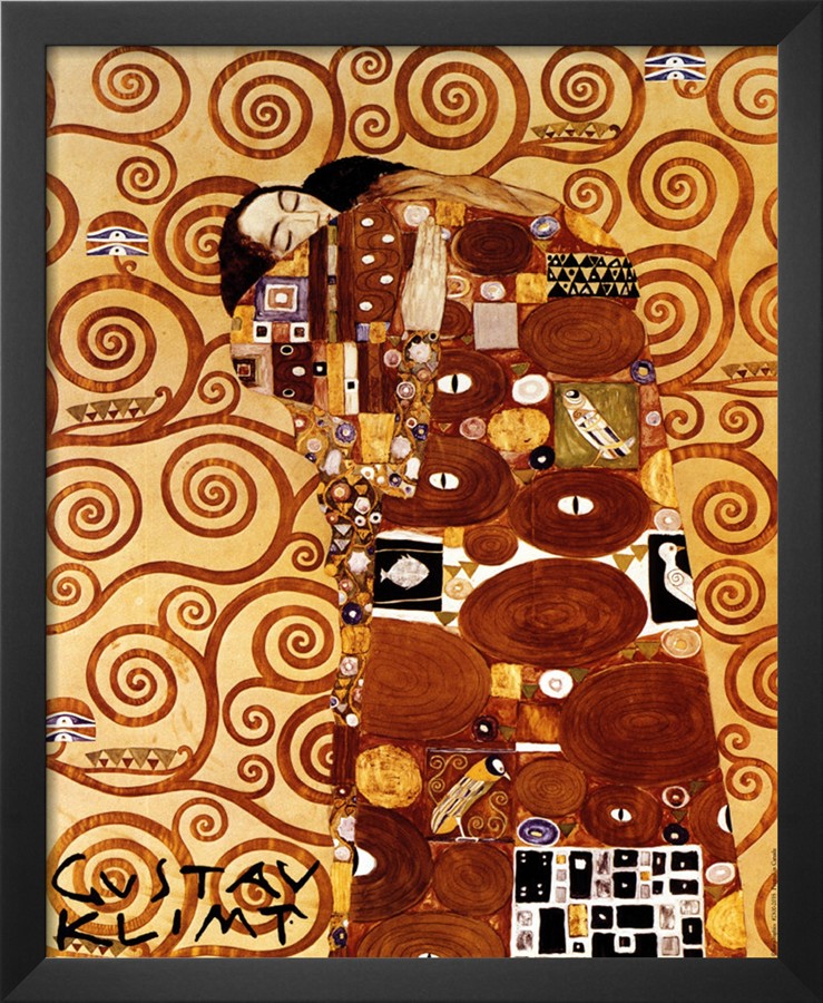 Fulfillment, Stoclet Frieze, C.1909 - Gustav Klimt Painting